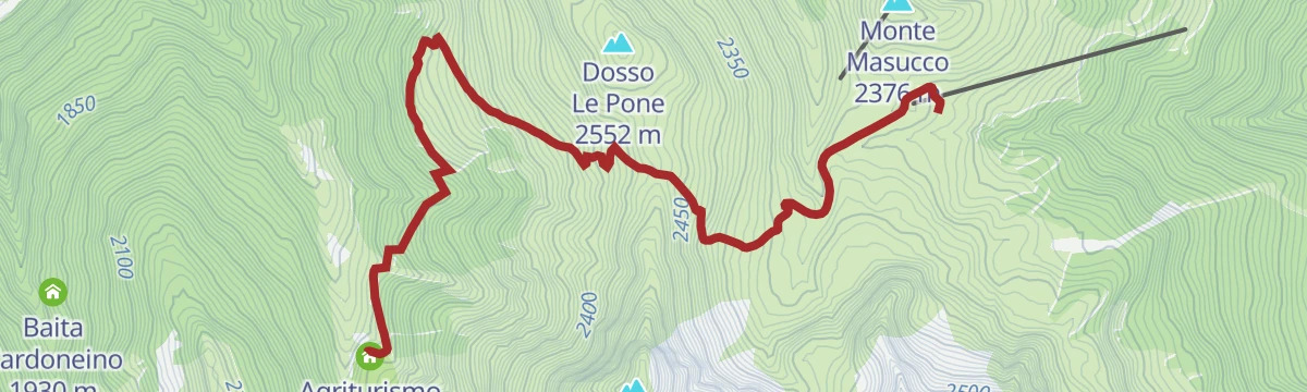 Route map: Alpe Boron